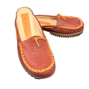 Jim Barnier Women's Size 11 Moc Clog Auburn Leather Free People New Anthropology